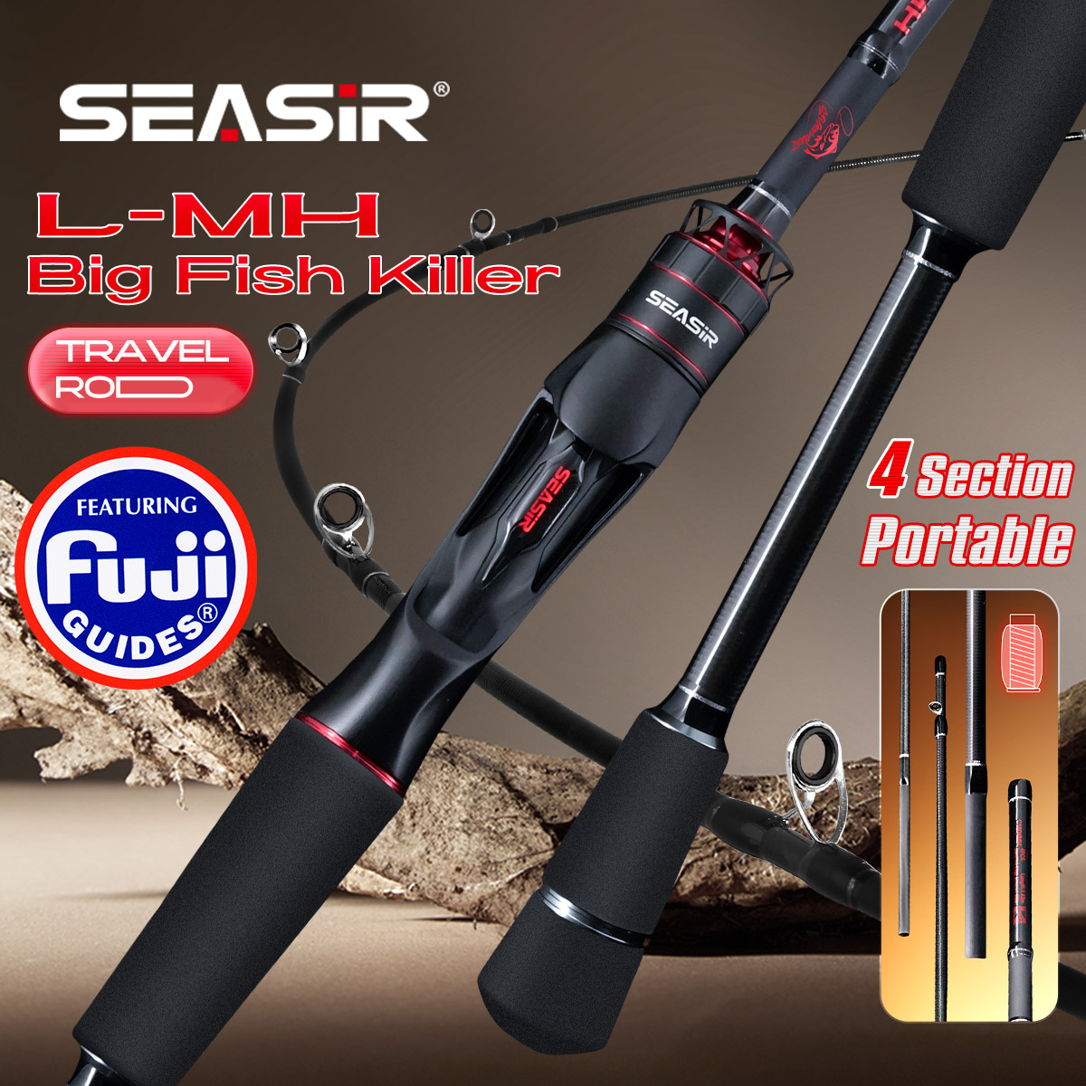 Seasir Salminus XF M/MH Spinin - Fishing Rod Surf recension och pris