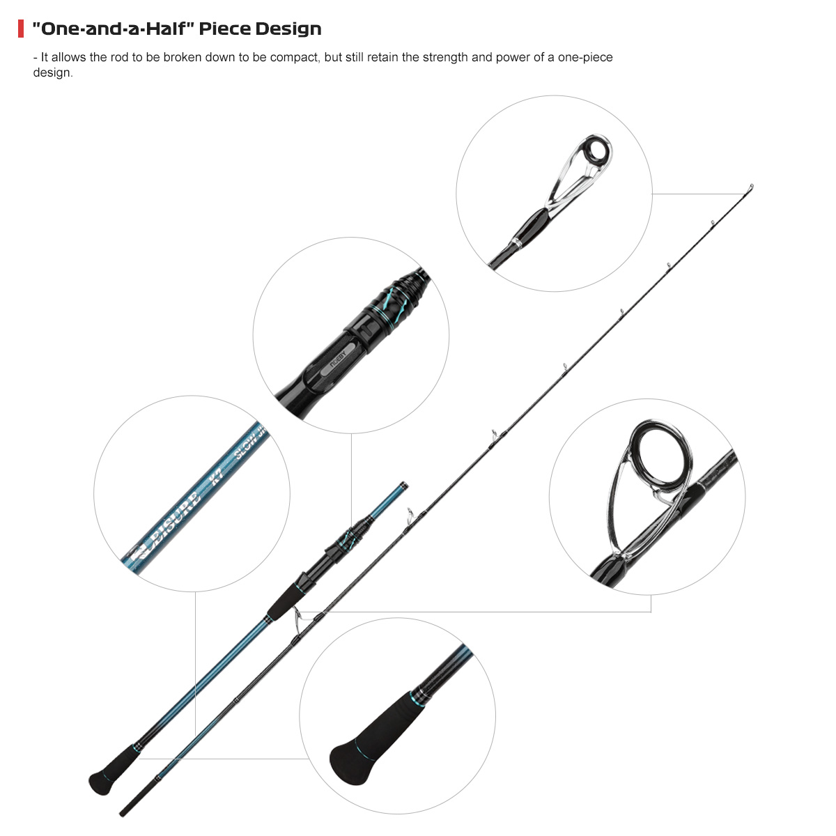 NOEBY K7 Slow Pitch Jigging Ro - Fishing Rod Surf recension och pris