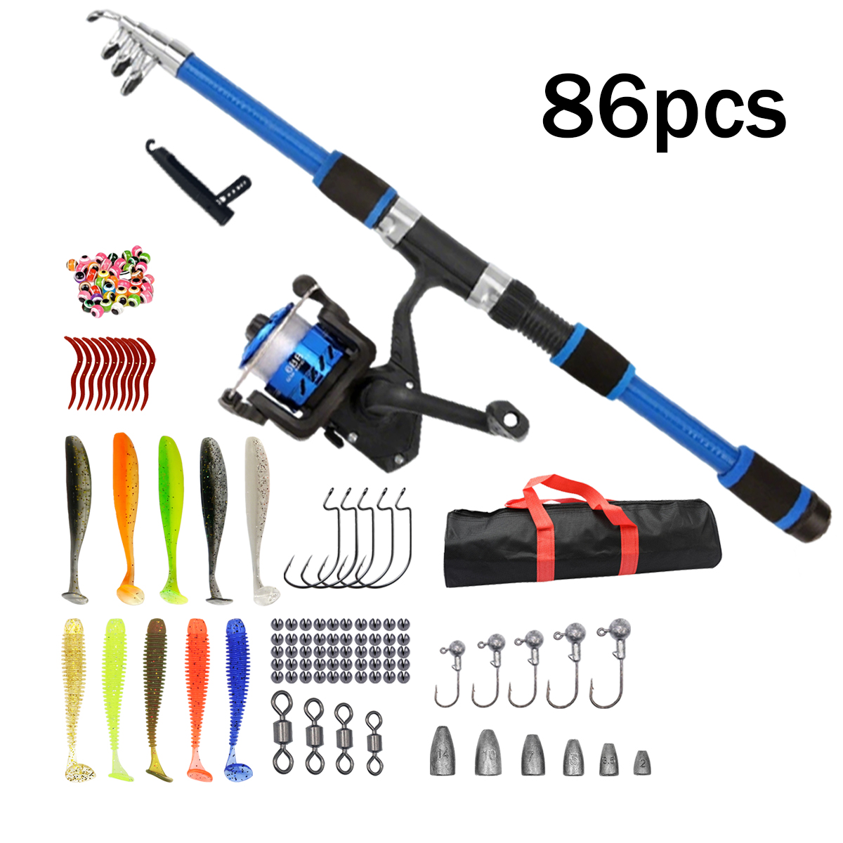 91/86Pcs Beginner Fishing Comb - Fishing Rod Surf recension och pris